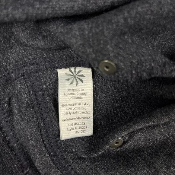 Athleta Bettona Classic Bootcut Yoga Pants Charcoal Gray Stretch Medium Tall MT - Picture 5 of 10